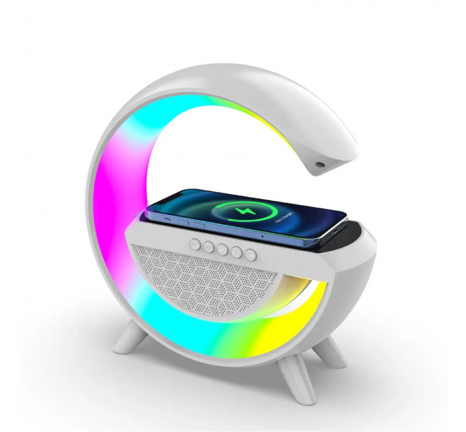 Колонка Bluetooth бездротова портативна 20 Вт і лампа настільна RGB LED 3 в 1 в стилі Big G