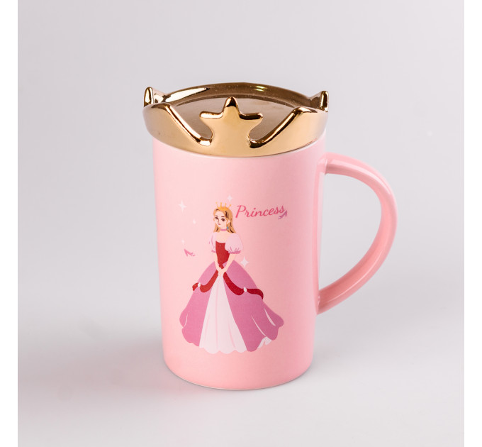 Чашка керамічна 400 мл Princess з кришкою