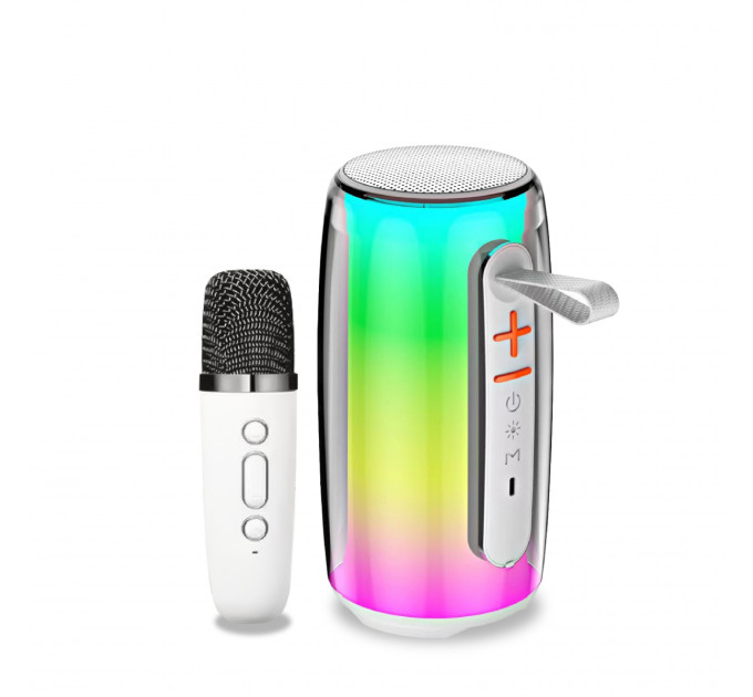 Колонка bluetooth портативна бездротова Pulse 6 із мікрофоном 10 Вт водонепроникна з аккумулятором Білий