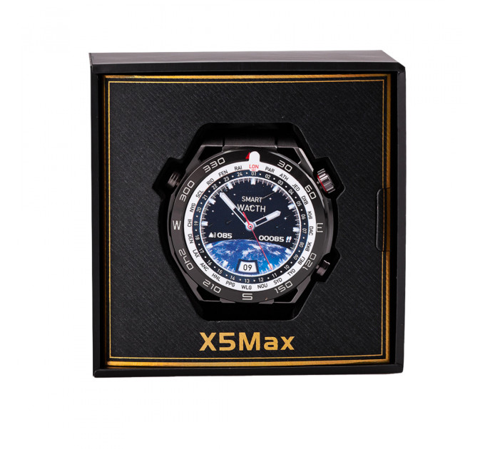 Смарт годинник SmartX X5Max чоловічий / дзвінки (Android, iOS) +2 ремінці