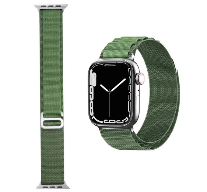 Ремінець Watch Ocean Band до годинника SmartX Ultra /Apple Watch кріплення на 42/44/45/49 мм Зелений
